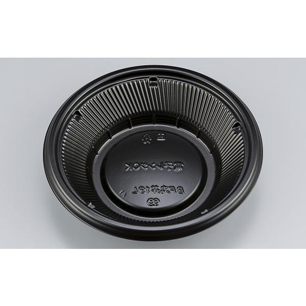 【蓋付き】BF丸丼19L(黒) 【本体600枚・蓋600枚セット】